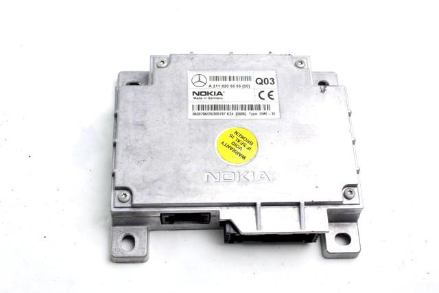 RACUNALNIK TELEFONA  OEM N. A2118205885 ORIGINAL REZERVNI DEL MERCEDES CLASSE E W211 S211 BER/SW (03/2002 - 05/2006) DIESEL LETNIK 2003
