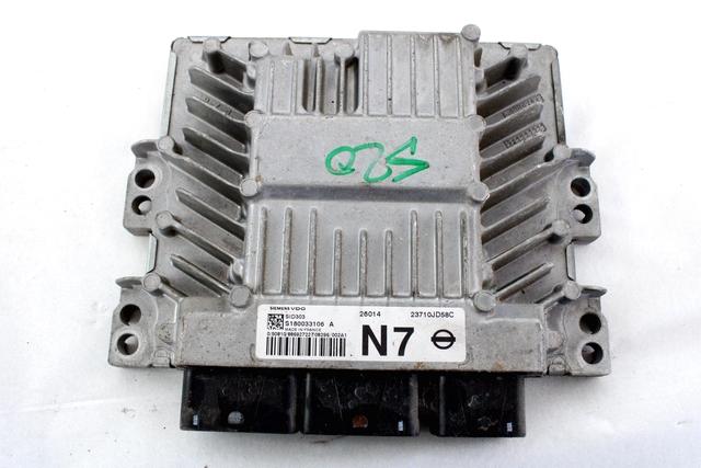 KOMPLET ODKLEPANJE IN VZIG  OEM N. 31058 KIT ACCENSIONE AVVIAMENTO ORIGINAL REZERVNI DEL NISSAN QASHQAI J10C (2006 - 2010) DIESEL LETNIK 2009