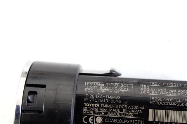 KOMPLET ODKLEPANJE IN VZIG  OEM N. 55249 KIT ACCENSIONE AVVIAMENTO ORIGINAL REZERVNI DEL TOYOTA YARIS P13 MK3 XP130 (2011-2017)IBRIDO (ELETRICO-BENZINA) LETNIK 2014