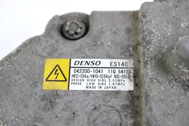 KOMPRESOR KLIME  OEM N. 422001041 ORIGINAL REZERVNI DEL TOYOTA YARIS P13 MK3 XP130 (2011-2017)IBRIDO (ELETRICO-BENZINA) LETNIK 2014