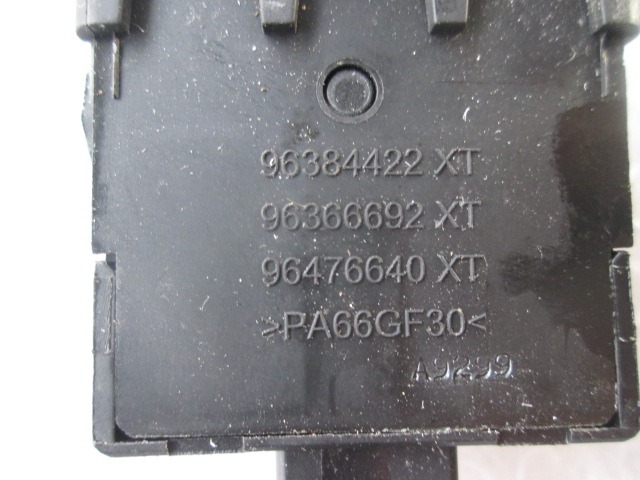 GLAVNO STIKALO LUCI OEM N. 96384422 ORIGINAL REZERVNI DEL PEUGEOT 207 / 207 CC R WA WC WD WK (05/2009 - 2015) DIESEL LETNIK 2009