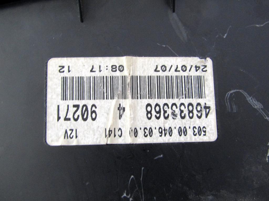 KILOMETER STEVEC OEM N. 46833368 ORIGINAL REZERVNI DEL FIAT PUNTO 188 MK2 R (2003 - 2011) BENZINA LETNIK 2007