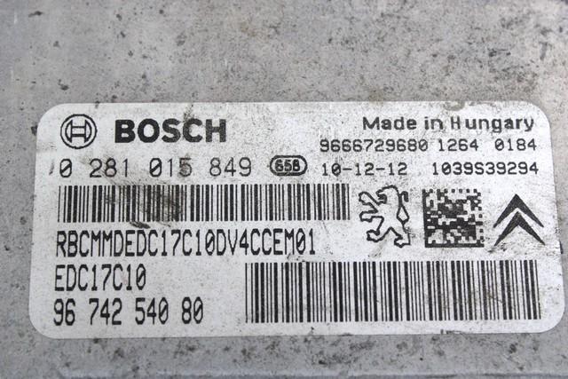 KOMPLET ODKLEPANJE IN VZIG  OEM N. 19354 KIT ACCENSIONE AVVIAMENTO ORIGINAL REZERVNI DEL PEUGEOT 207 / 207 CC R WA WC WD WK (05/2009 - 2015) DIESEL LETNIK 2010