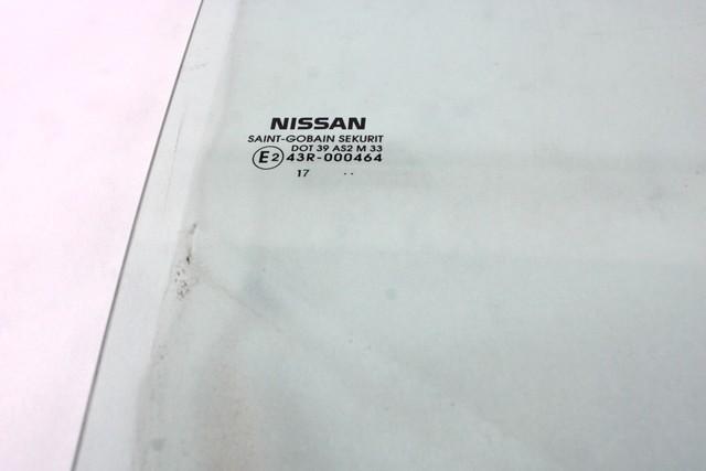 STEKLO ZADNJIH DESNIH VRAT OEM N. 823005FA5A ORIGINAL REZERVNI DEL NISSAN MICRA K14 MK5 (DAL 2017) BENZINA LETNIK 2018