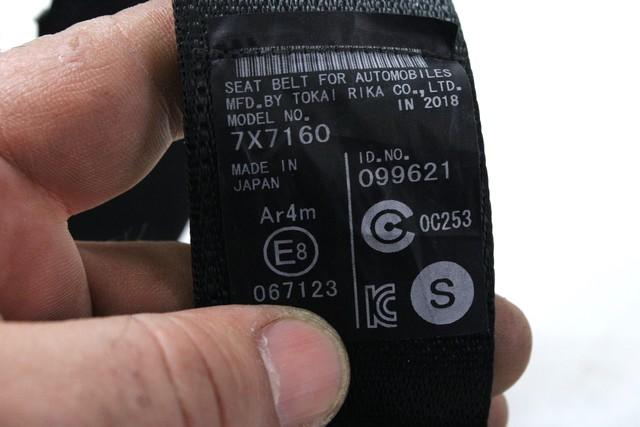 VARNOSTNI PAS OEM N. 7336078060C1 ORIGINAL REZERVNI DEL LEXUS NX Z1 (2014 - 2021)IBRIDO (ELETRICO-BENZINA) LETNIK 2019