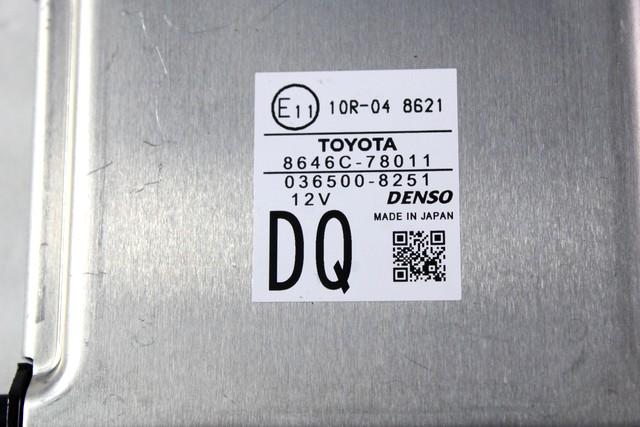 ENOTA ZA UPRAVLJANJE KAMERE  OEM N. 8646C-78011 ORIGINAL REZERVNI DEL LEXUS NX Z1 (2014 - 2021)IBRIDO (ELETRICO-BENZINA) LETNIK 2019