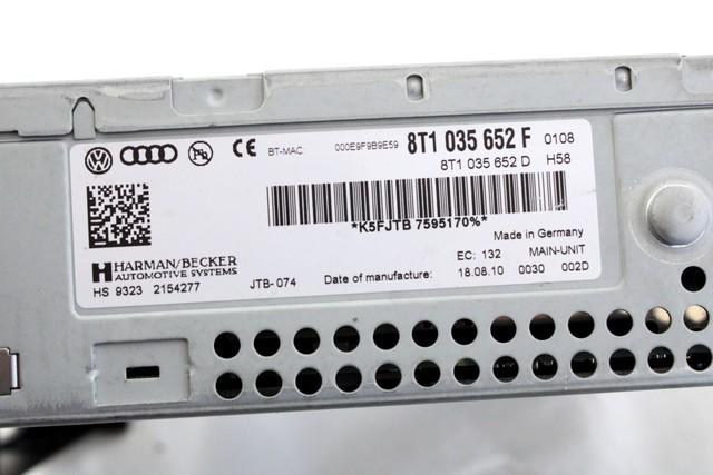 KRMILNA ENOTA NAVIGACIJSKE ENOTE OEM N. 8T1035652F ORIGINAL REZERVNI DEL AUDI A5 8T COUPE/5P (2007 - 2011) BENZINA LETNIK 2010
