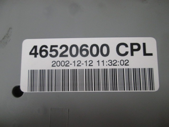 VAROVALKE/RELE' OEM N. 46520600 ORIGINAL REZERVNI DEL FIAT PUNTO 188 188AX MK2 (1999 - 2003) DIESEL LETNIK 2003