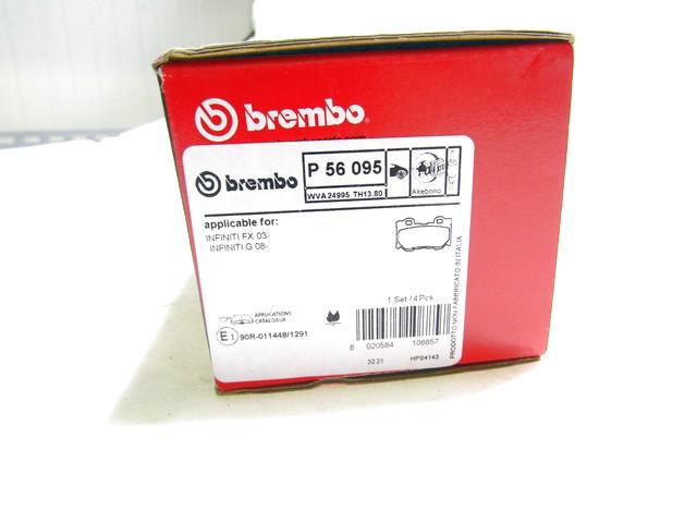 P56095 KIT PASTIGLIE FRENO POSTERIORI BREMBO INFINITI QX70 (2013) RICAMBIO NUOVO P56095