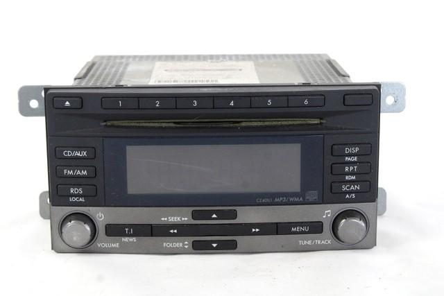 RADIO CD / OJACEVALNIK / IMETNIK HIFI OEM N. 86201FG400 ORIGINAL REZERVNI DEL SUBARU IMPREZA GR GH G3 (06/2007 - 04/2013) BENZINA LETNIK 2008