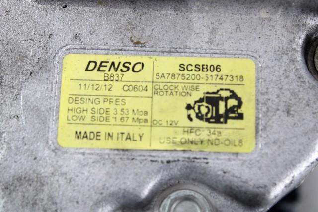 KOMPRESOR KLIME  OEM N. 51747318 ORIGINAL REZERVNI DEL FIAT 500 CINQUECENTO 312 MK3 (2007 - 2015) BENZINA LETNIK 2013