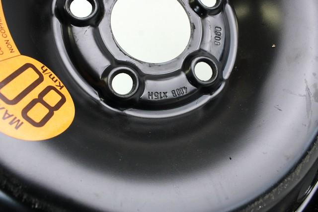 MALO REZERVNO KOLO OEM N. 18392 RUOTINO DI SCORTA ORIGINAL REZERVNI DEL ALFA ROMEO 147 937 R (2005 - 2010) DIESEL LETNIK 2008