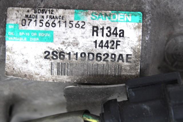 KOMPRESOR KLIME  OEM N. 2S6119D629AE ORIGINAL REZERVNI DEL FORD FIESTA JH JD MK5 R (2005 - 2008) DIESEL LETNIK 2006