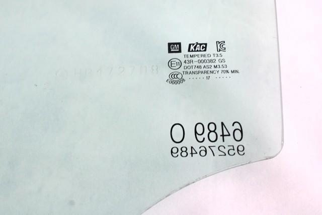 ZADNJA LEVA STEKLO OEM N. 95276489 ORIGINAL REZERVNI DEL OPEL MOKKA X J13 (2016 - 2019)BENZINA LETNIK 2017