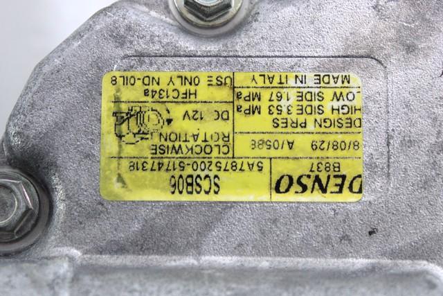 KOMPRESOR KLIME  OEM N. 51747318 ORIGINAL REZERVNI DEL FIAT 500 CINQUECENTO 312 MK3 (2007 - 2015) BENZINA LETNIK 2008