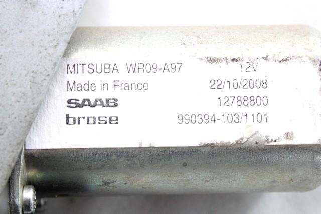 MEHANIZEM DVIGA SPREDNJIH STEKEL  OEM N. 26596 SISTEMA ALZACRISTALLO PORTA ANTERIORE ELETTR ORIGINAL REZERVNI DEL SAAB 9-3 YS3F MK2 R BER/SW E50 /CABRIO (2007 - 2013) DIESEL LETNIK 2009