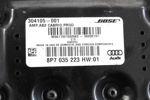 OJACEVALEC AVDIO/RADIO ENOTA  OEM N. 8P7035223 ORIGINAL REZERVNI DEL AUDI A3 MK2R 8P 8PA 8P1 8P7 (2008 - 2012)DIESEL LETNIK 2009