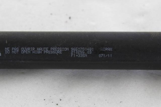 AMORTIZERJI PRTLJAZNIH VRAT  OEM N. 9650780480 ORIGINAL REZERVNI DEL PEUGEOT 207 / 207 CC R WA WC WD WK (05/2009 - 2015) BENZINA LETNIK 2011