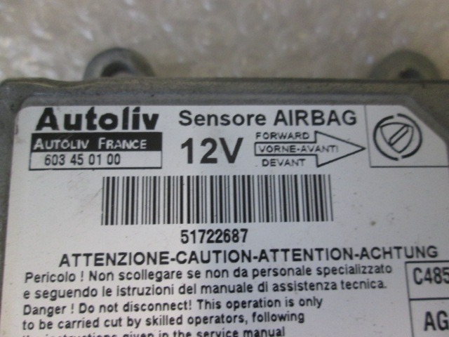 KIT AIRBAG KOMPLET OEM N. KIT AIRBAG COMPLETO ORIGINAL REZERVNI DEL TATA INDIGO SW (2002 - 2009)DIESEL LETNIK 2006