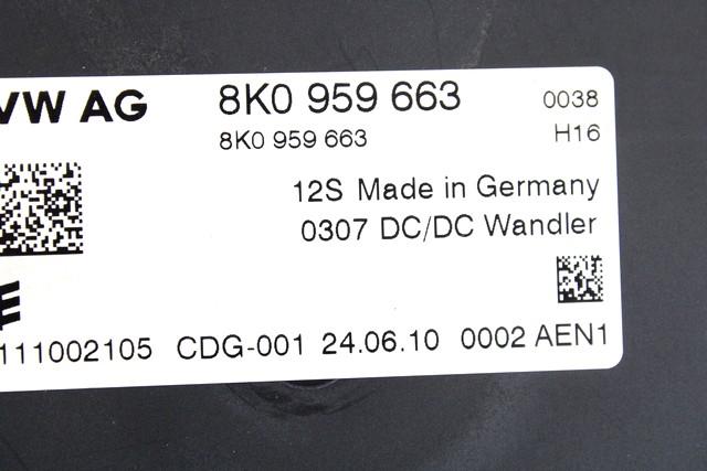 RAZNE KRMILNE ENOTE  OEM N. 8K0959663 ORIGINAL REZERVNI DEL AUDI A4 B8 8K2 BER/SW/CABRIO (2007 - 11/2015) DIESEL LETNIK 2010