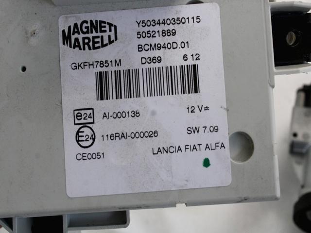 KOMPLET ODKLEPANJE IN VZIG  OEM N. 2159 KIT ACCENSIONE AVVIAMENTO ORIGINAL REZERVNI DEL ALFA ROMEO GIULIETTA 940 (2010 - 2020) DIESEL LETNIK 2012