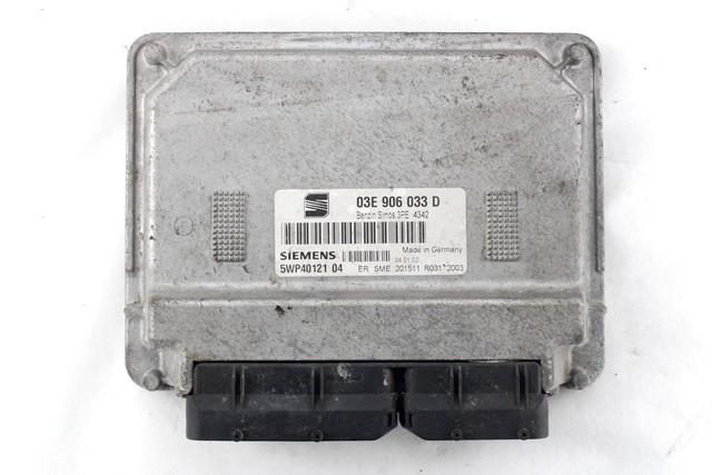 KOMPLET ODKLEPANJE IN VZIG  OEM N. 16523 KIT ACCENSIONE AVVIAMENTO ORIGINAL REZERVNI DEL SEAT IBIZA 6L1 MK3 (01/2002 - 01/2006) BENZINA LETNIK 2002