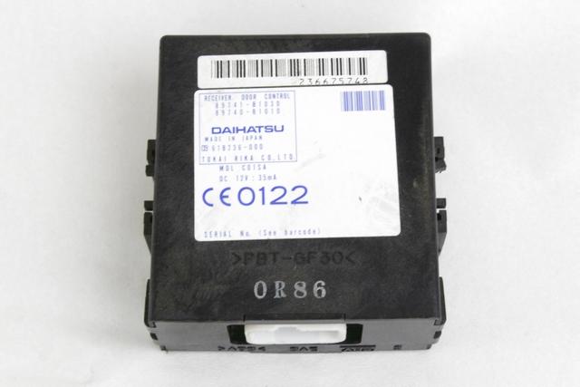 CENTRALNO ZAKLEPANJE OEM N. 89741-B1030 ORIGINAL REZERVNI DEL DAIHATSU SIRION MK2 (2005 - 08/2012)BENZINA LETNIK 2009