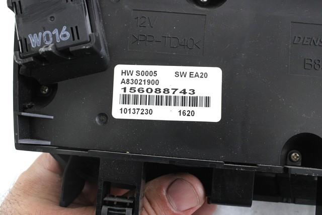 KONTROLNA ENOTA KLIMATSKE NAPRAVE / AVTOMATSKA KLIMATSKA NAPRAVA OEM N. 156088743 ORIGINAL REZERVNI DEL ALFA ROMEO MITO 955 (2008 - 2018) BENZINA/GPL LETNIK 2011