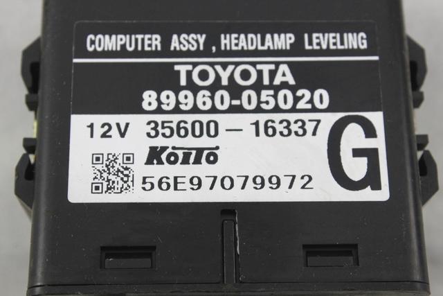 RACUNALNIK ZAROMETOV OEM N. 89960-05020 ORIGINAL REZERVNI DEL TOYOTA AVENSIS T25 MK2 BER/SW (2003 - 2008)DIESEL LETNIK 2006