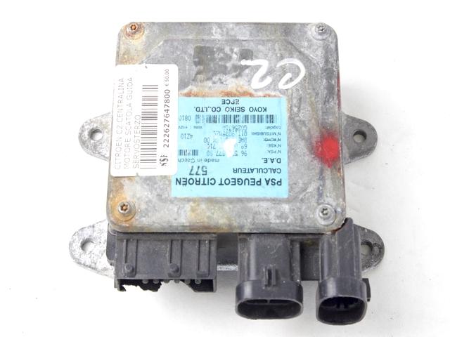 ELEKTRICNI SERVO VOLAN ENOTA OEM N. 9655757780 ORIGINAL REZERVNI DEL CITROEN C2 (2004 - 2009) BENZINA LETNIK 2005