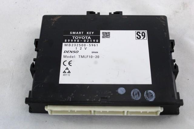 CENTRALNO ZAKLEPANJE OEM N. 89990-02190 ORIGINAL REZERVNI DEL TOYOTA AURIS E18 MK2 (2012 - 2018) IBRIDO (ELETRICO-BENZINA) LETNIK 2013
