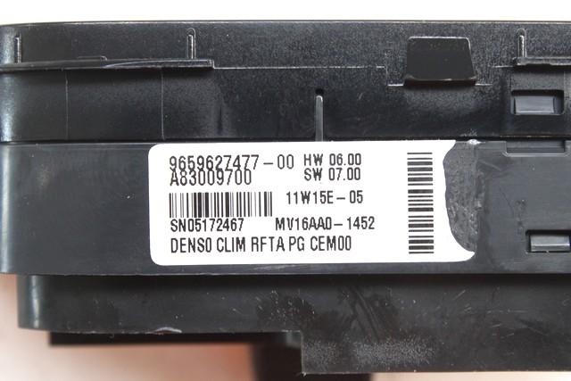 KONTROLNA ENOTA KLIMATSKE NAPRAVE / AVTOMATSKA KLIMATSKA NAPRAVA OEM N. 9659627477 ORIGINAL REZERVNI DEL CITROEN C4 PICASSO/GRAND PICASSO MK1 (2006 - 08/2013) DIESEL LETNIK 2011