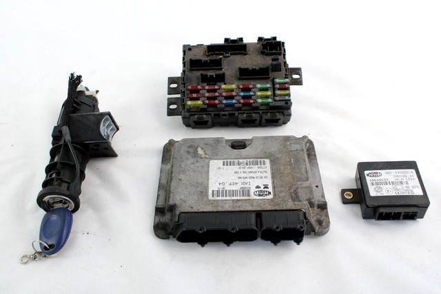 KOMPLET ODKLEPANJE IN VZIG  OEM N. 16589 KIT ACCENSIONE AVVIAMENTO ORIGINAL REZERVNI DEL FIAT MULTIPLA 186 R (2004 - 2010) BENZINA/METANO LETNIK 2005