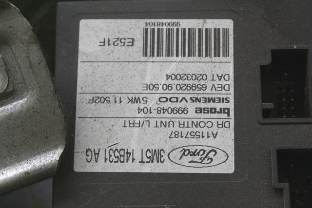 MEHANIZEM DVIGA SPREDNJIH STEKEL  OEM N. 17631 SISTEMA ALZACRISTALLO PORTA ANTERIORE ELETTR ORIGINAL REZERVNI DEL FORD FOCUS CMAX DM2 MK1 (10/2003 - 03/2007) DIESEL LETNIK 2004