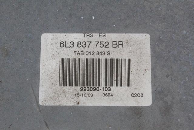 MEHANIZEM VETROBRANSKEGA STEKLA PREDNJIH VRAT OEM N. 17079 MECCANISMO ALZACRISTALLO PORTA ANTERIORE  ORIGINAL REZERVNI DEL SEAT IBIZA 6L1 MK3 (01/2002 - 01/2006) DIESEL LETNIK 2003