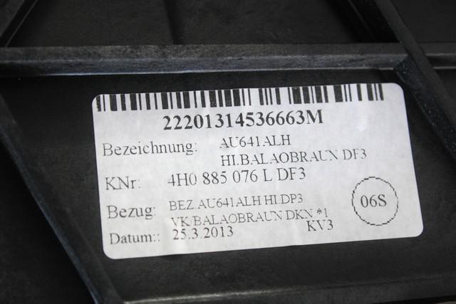 NASLON ZA ROKE/SREDINSKA KONZOLA OEM N. (D)4H0885076LDF3 ORIGINAL REZERVNI DEL AUDI A8 D4/4H (2009 -2013)DIESEL LETNIK 2013