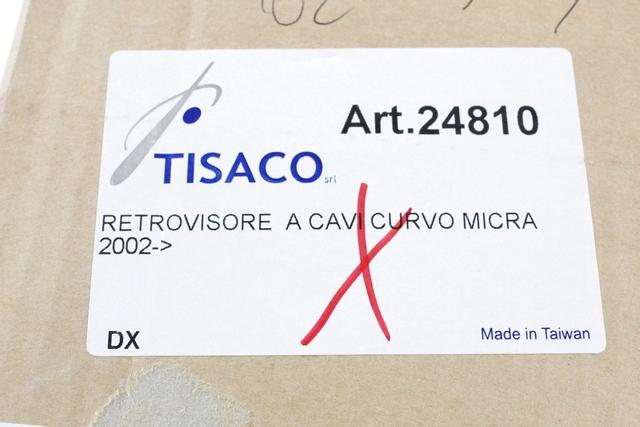 96301-AX660 SPECCHIETTO RETROVISORE ESTERNO DESTRO MANUALE AFTERMARKET NISSAN MICRA 1.2 B 59KW 5M 5P (2007) RICAMBIO NUOVO