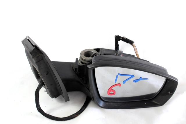 DESNO OGLEDALO OEM N. (D)6R1857508D9B9 ORIGINAL REZERVNI DEL VOLKSWAGEN POLO 6R1 6C1 (06/2009 - 02/2014) DIESEL LETNIK 2010