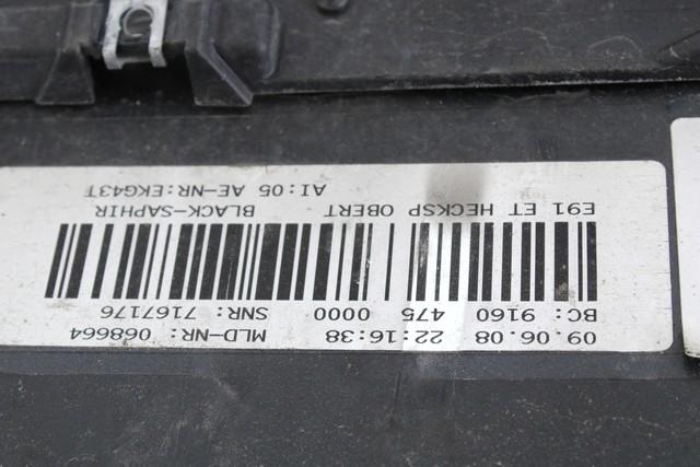 ZADNJI SPOJLER OEM N. (D)51717167188 ORIGINAL REZERVNI DEL BMW SERIE 3 BER/SW/COUPE/CABRIO E90/E91/E92/E93 (2005 -2009) DIESEL LETNIK 2008