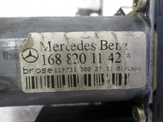 MEHANIZEM DVIGA SPREDNJIH STEKEL  OEM N. 2108204542 ORIGINAL REZERVNI DEL MERCEDES CLASSE A W168 V168 R (2001 - 2005) BENZINA LETNIK 2002