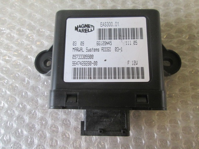 RACUNALNIK AVTOALARMA/BLOKADA MOTORJA OEM N. 9733309900 ORIGINAL REZERVNI DEL PEUGEOT 407 6C 6D 6E BER/SW (2004 - 06/2008) DIESEL LETNIK 2005