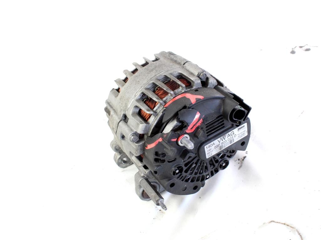 ALTERNATOR OEM N. 03P903023D ORIGINAL REZERVNI DEL VOLKSWAGEN POLO 6R1 6C1 (06/2009 - 02/2014) DIESEL LETNIK 2011