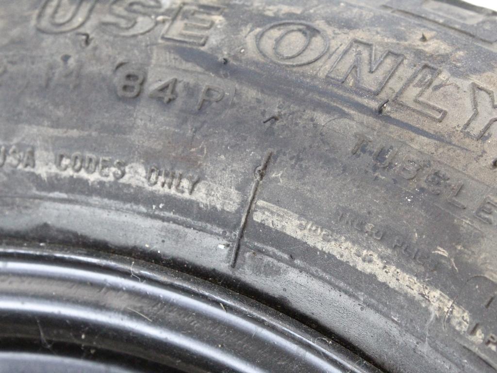 MALO REZERVNO KOLO OEM N. 16673 RUOTINO DI SCORTA ORIGINAL REZERVNI DEL FIAT PUNTO 188 188AX MK2 (1999 - 2003) DIESEL LETNIK 2003