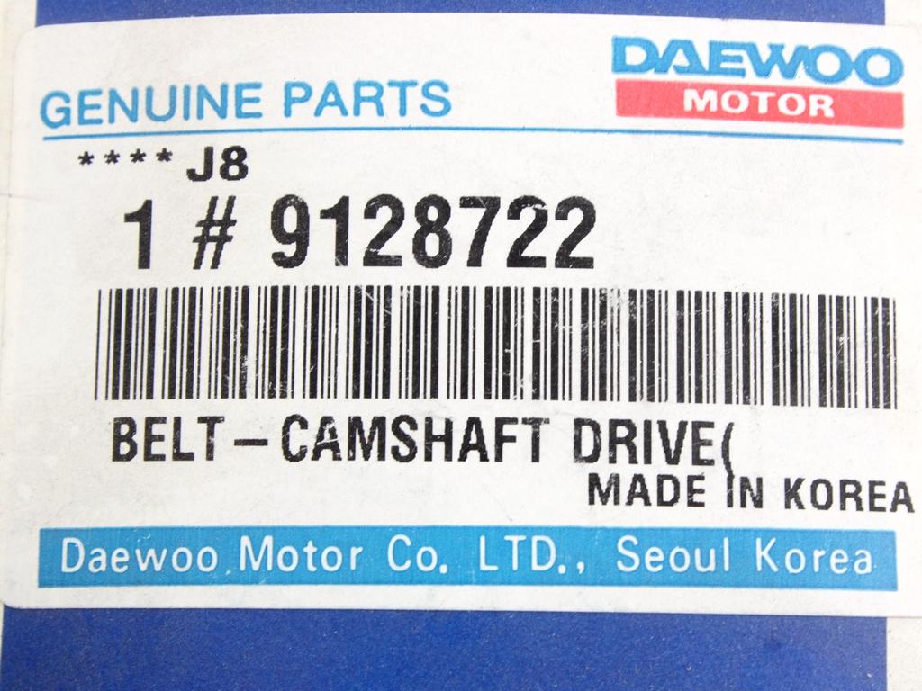 15 DISTRIBUCIJSKI PAS OEM N. 9128722 ORIGINAL REZERVNI DEL OPEL ANTARA L07 (2006 - 2015)BENZINA LETNIK 2007