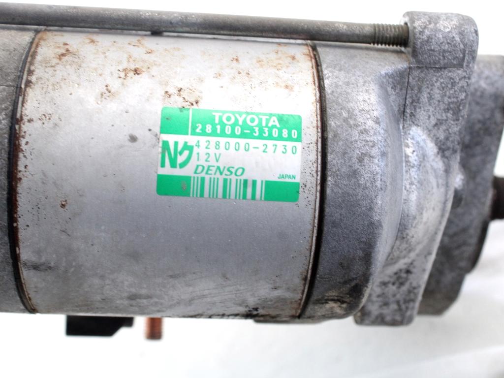 ZAGANJAC MOTORJA  OEM N. 28100-33080 ORIGINAL REZERVNI DEL TOYOTA COROLLA E12 (2000 - 2006) DIESEL LETNIK 2005