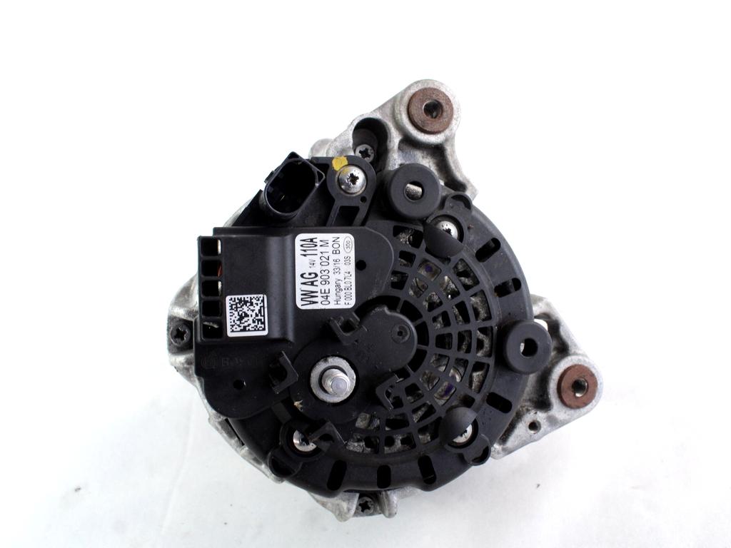 ALTERNATOR OEM N. 04E903021E ORIGINAL REZERVNI DEL SEAT LEON 5F1 MK3 (2012- 2020)BENZINA LETNIK 2016