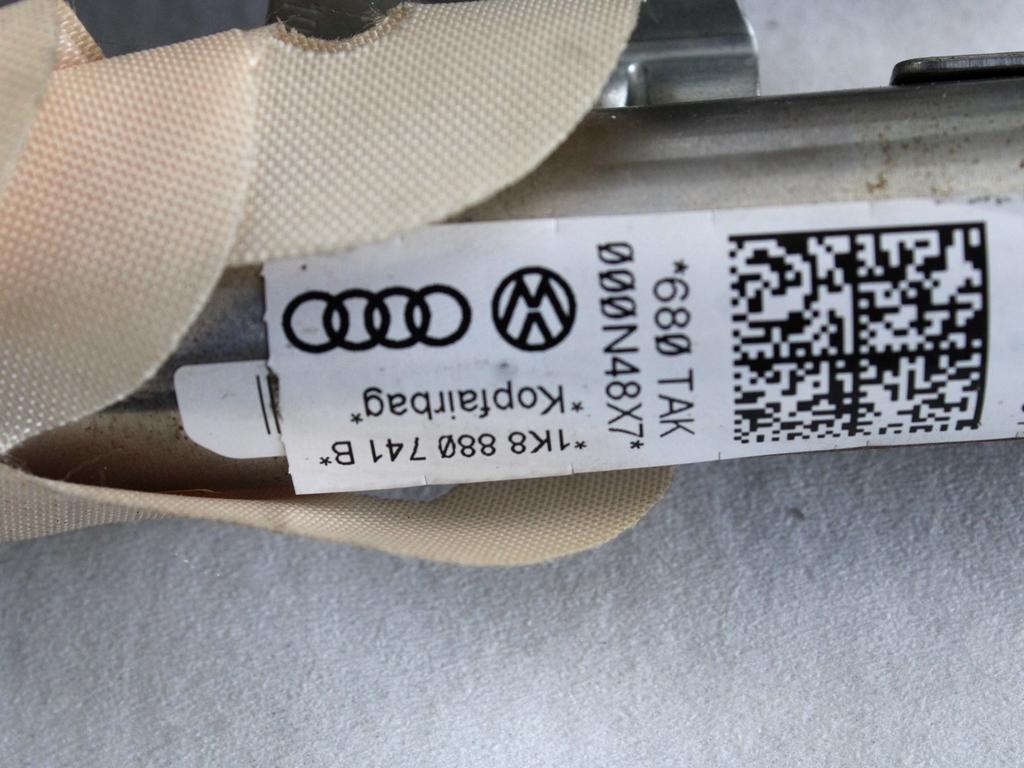 ZRACNA BLAZINA GLAVA LEVA OEM N. 1K8880741B ORIGINAL REZERVNI DEL VOLKSWAGEN SCIROCCO 137 138 MK3 (10/2008 - 06-2014)BENZINA LETNIK 2011