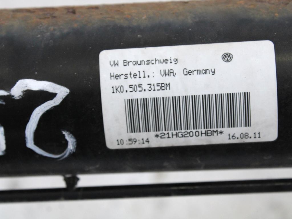 MOST ZADNJE OSI OEM N. 1K0505315BM ORIGINAL REZERVNI DEL VOLKSWAGEN SCIROCCO 137 138 MK3 (10/2008 - 06-2014)BENZINA LETNIK 2011