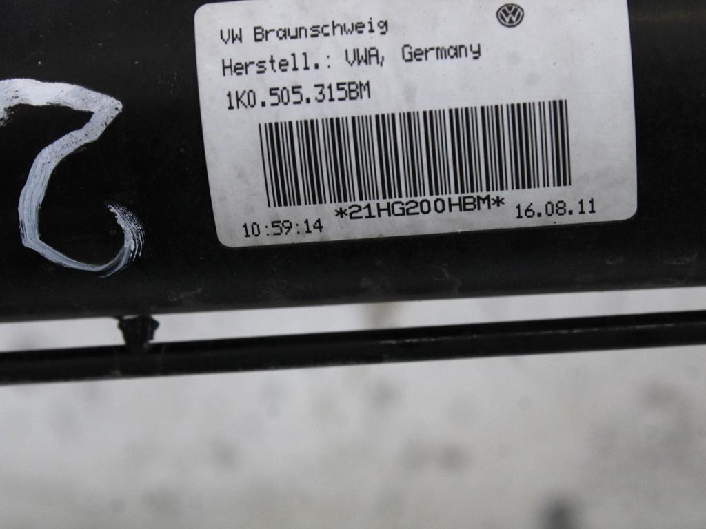 MOST ZADNJE OSI OEM N. 1K0505315BM ORIGINAL REZERVNI DEL VOLKSWAGEN SCIROCCO 137 138 MK3 (10/2008 - 06-2014)BENZINA LETNIK 2011