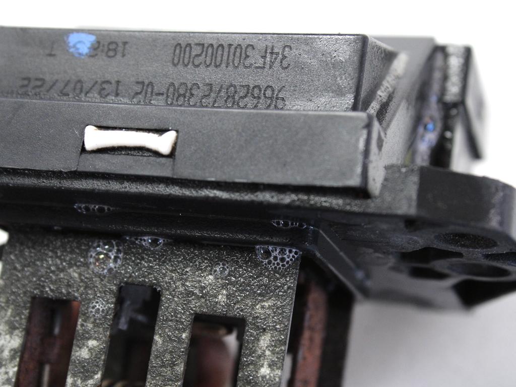 KRMILNA ENOTA ELEKTRICNEGA VENTILATORJA OEM N. 9662872380 ORIGINAL REZERVNI DEL CITROEN C3 PICASSO MK1R (2012 - 2017) DIESEL LETNIK 2013